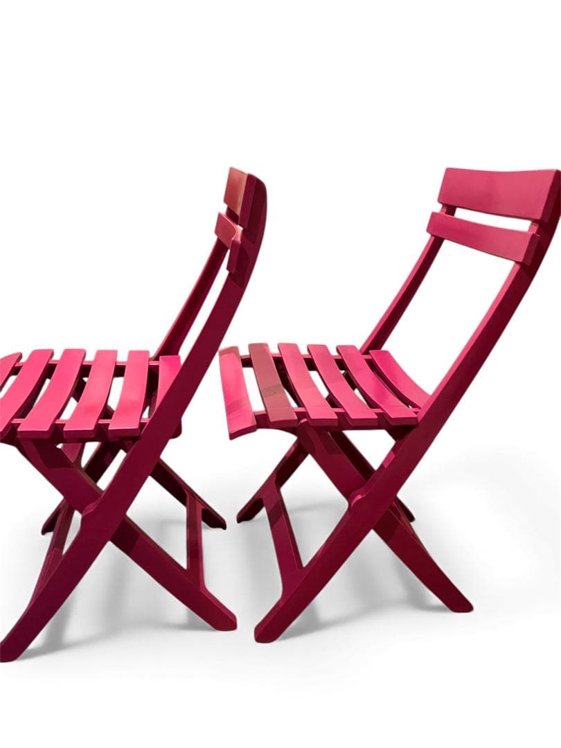 フランス製 Grosfillex マイアミ フォールディングチェア 2脚 屋外可