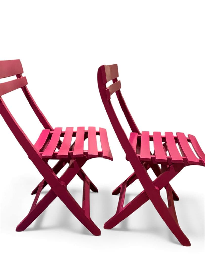 フランス製 Grosfillex マイアミ フォールディングチェア 2脚 屋外可