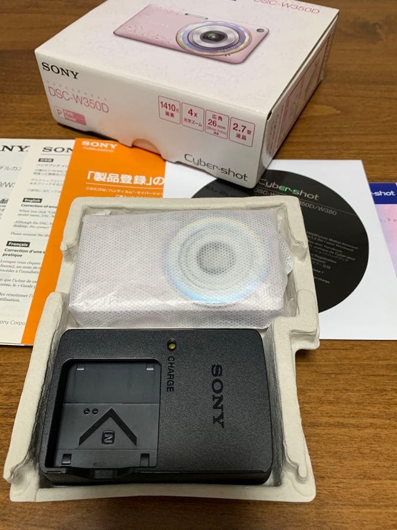 SONY DSC-W350D 1410万画素、広角26mm×光学4倍ズーム