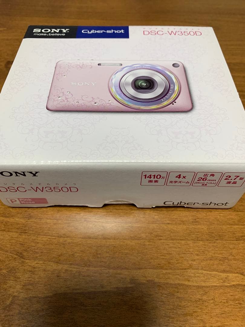 SONY DSC-W350D 1410万画素、広角26mm×光学4倍ズーム