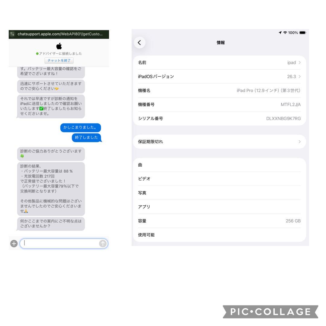 iPadPro 12.9inch第3世代 Wi-Fi 256GB スペースグレイ