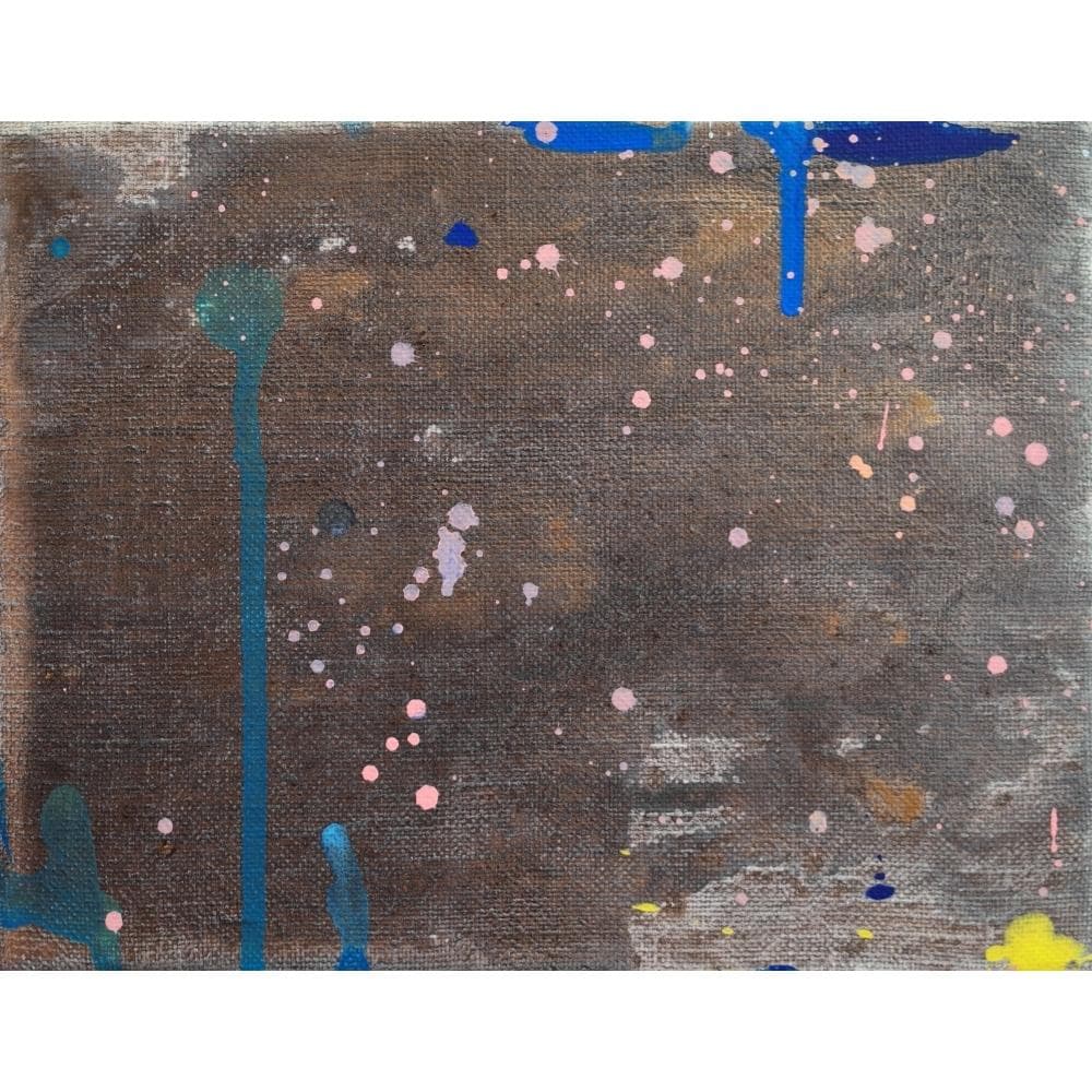 内野隆文　city　抽象画　絵画　F0号　アクリル画　現代美術　アート作品　真作