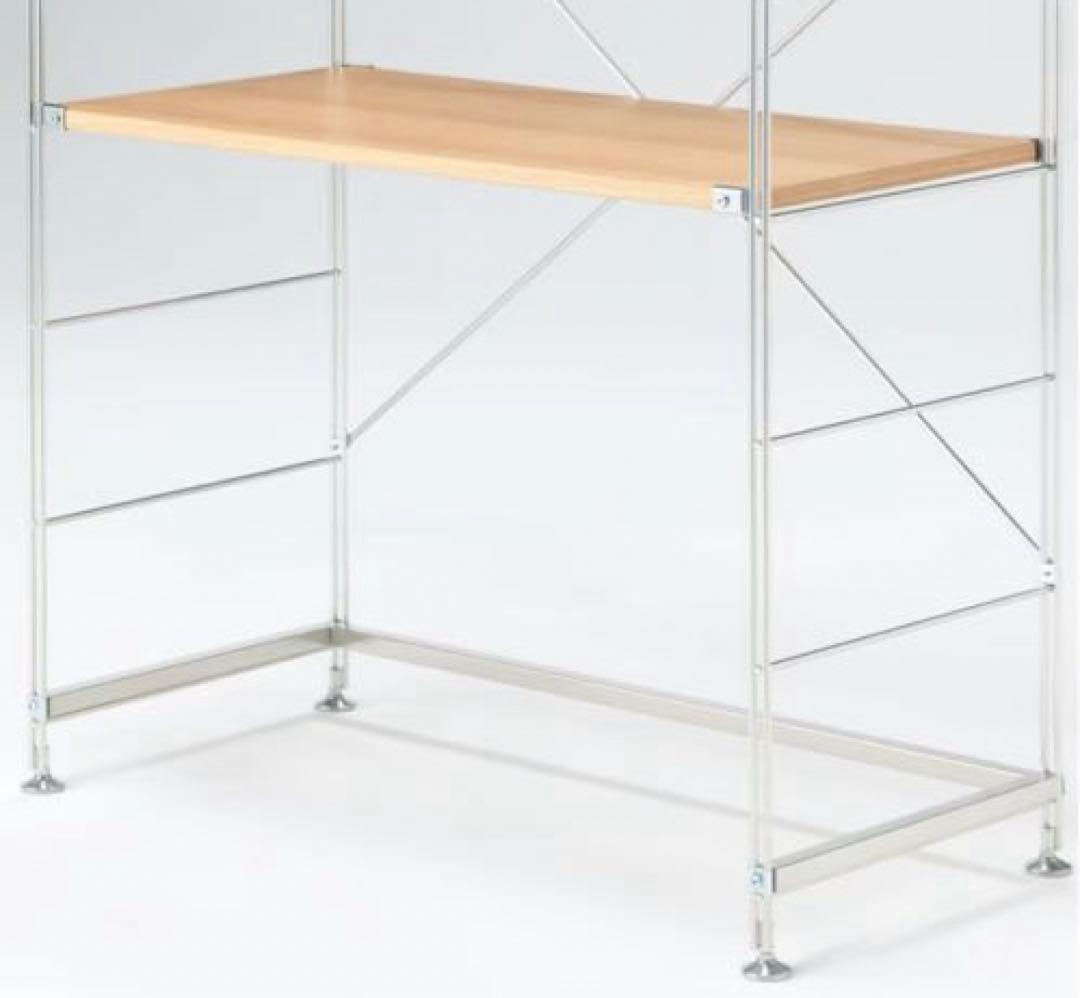 無印良品　ステンレスユニットシェルフ　ワイド中