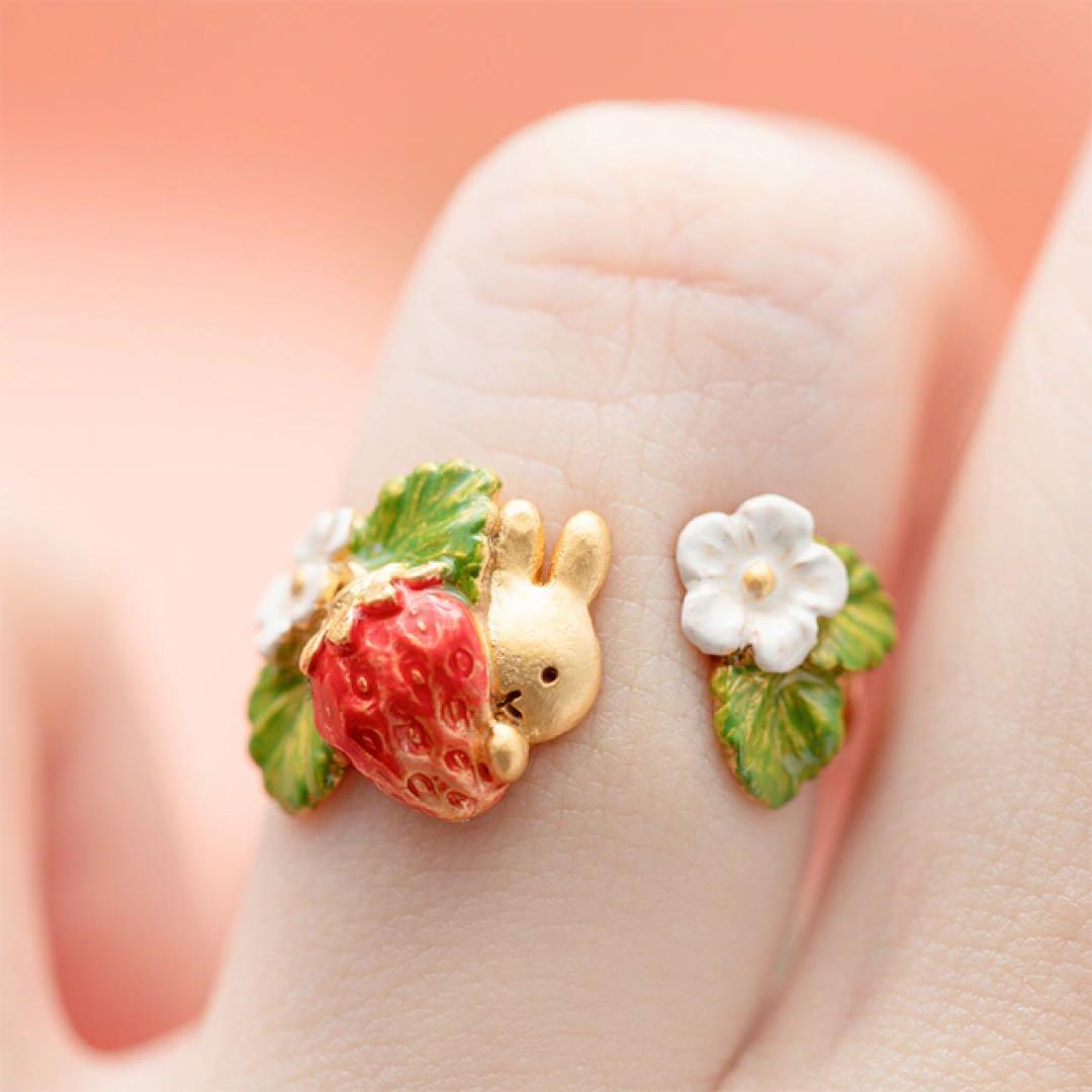 Flower Miffy パルナートポックコラボ いちご リング