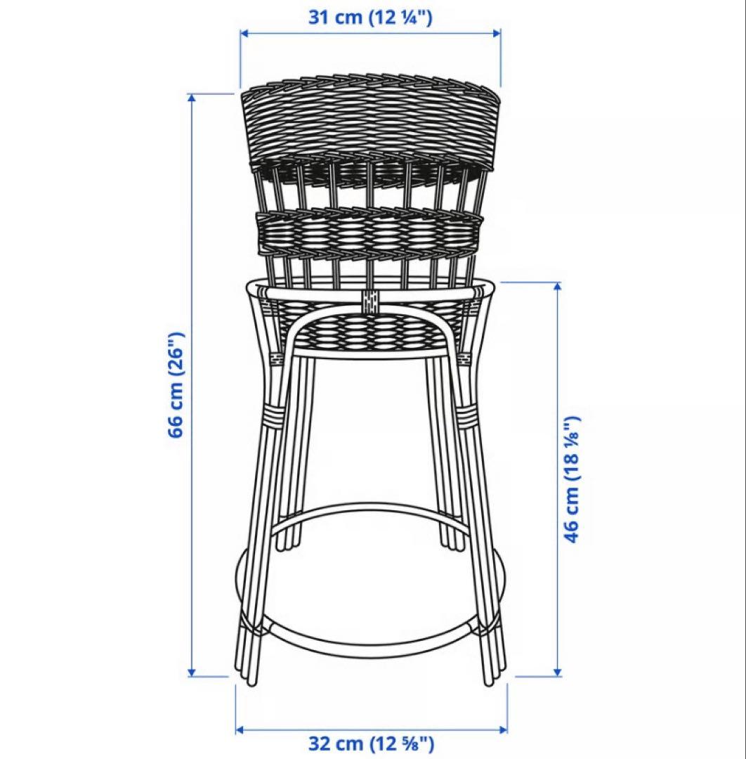 イケア トルクニング プラント 鉢 スタンド バスケット 台 ハンドメイド 籐