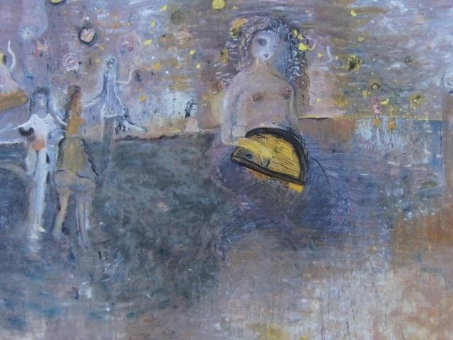 織田廣喜、【天の川】、希少な大判額装用画集より、美品、日本人画家