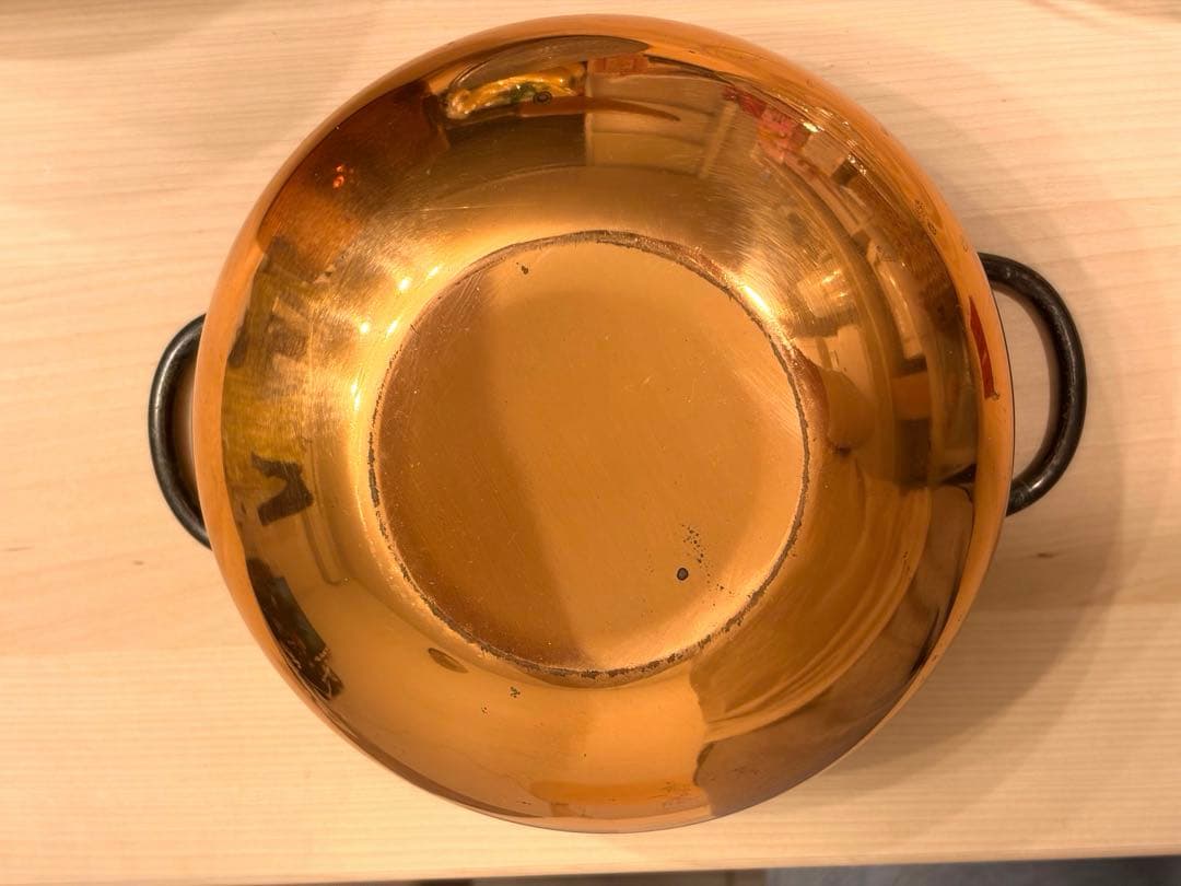 【銅鍋2点セット】純銅COPPER MATE ヴィンテージ 両手・片手鍋 家庭用