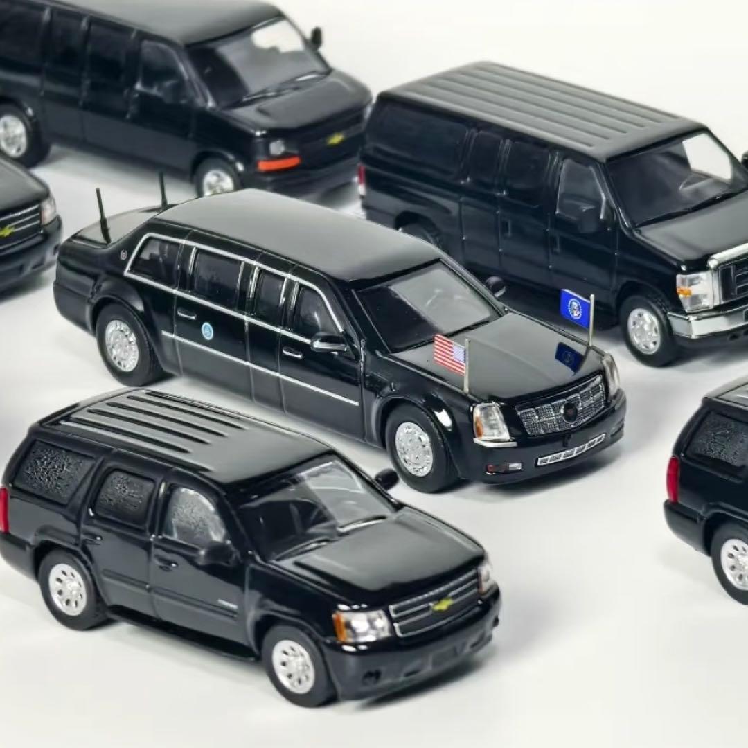 【HEC限定／9台セット】596 1/64 アメリカ大統領車隊 フルセット