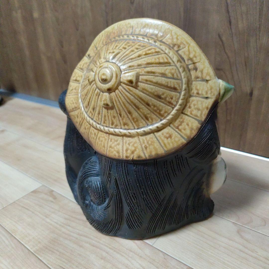 たぬき置物 ペアたぬき 陶器製　信楽焼