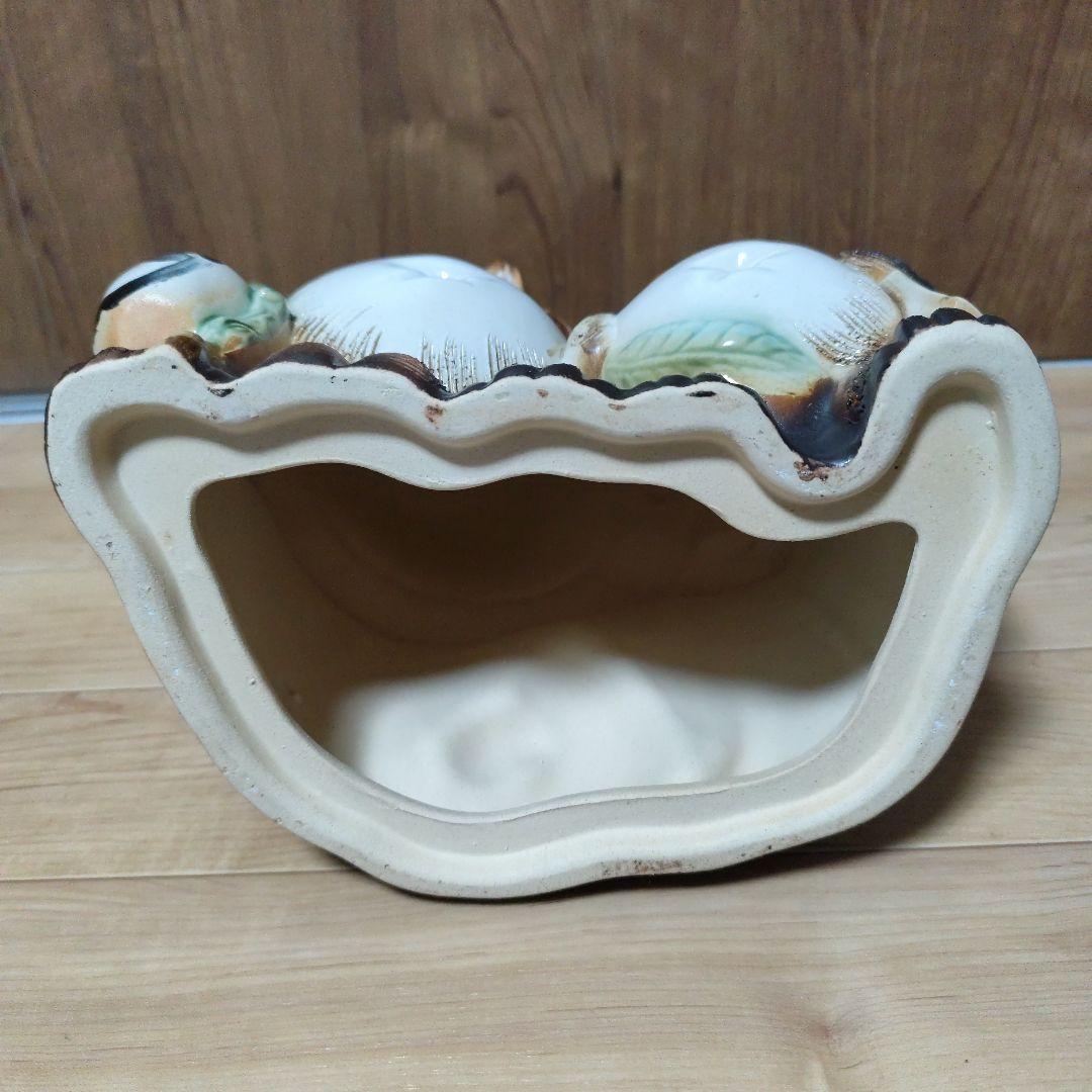 たぬき置物 ペアたぬき 陶器製　信楽焼