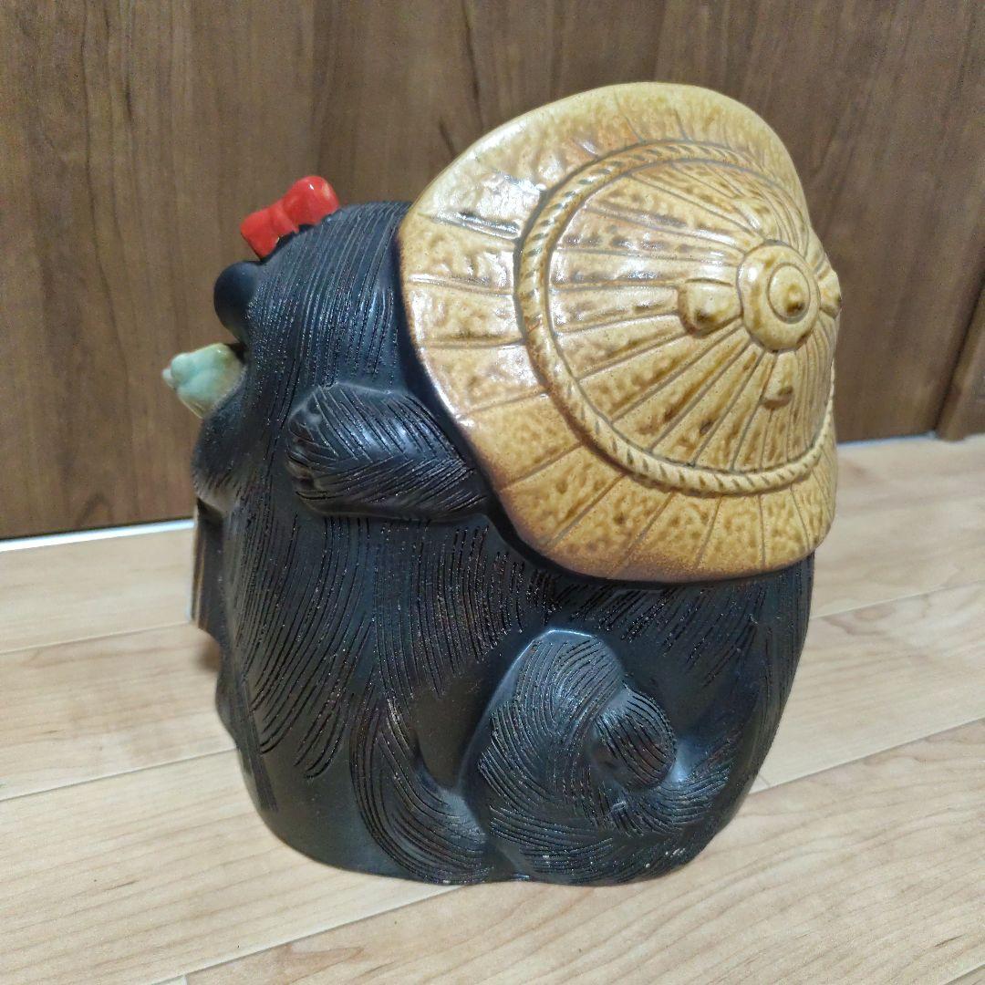 たぬき置物 ペアたぬき 陶器製　信楽焼