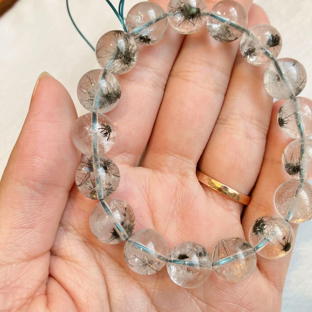 大玉。ホーランダイトインクォーツ ブレスレット ウニ