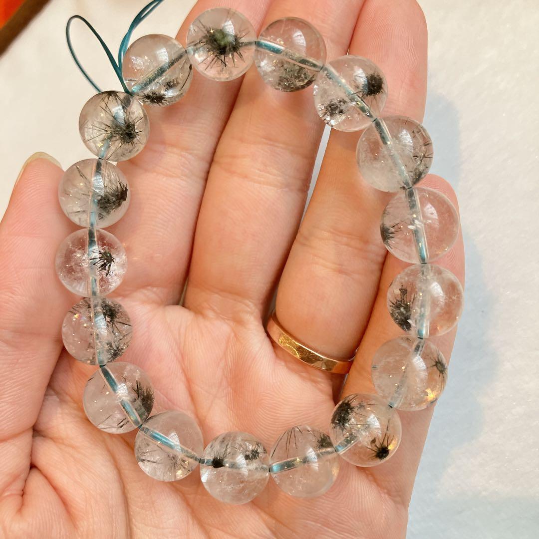 大玉。ホーランダイトインクォーツ ブレスレット ウニ