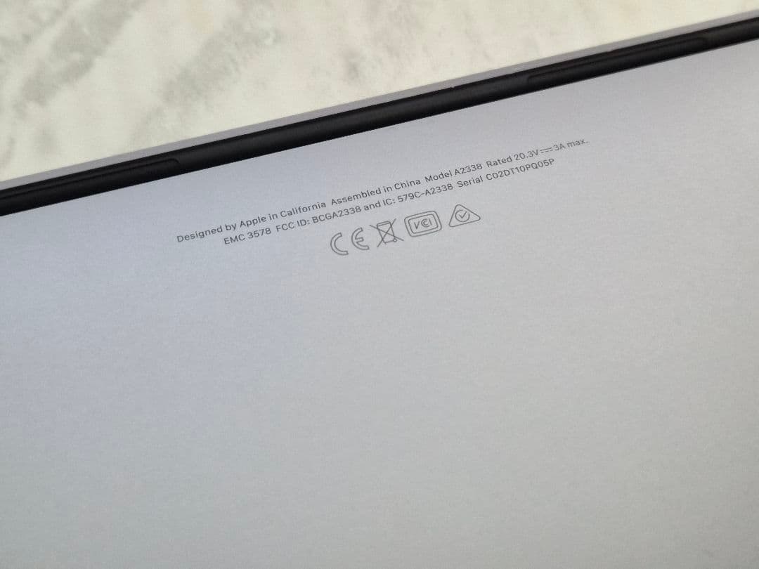 MacBook Pro M1 13インチ メモリ16GB SSD 512GB