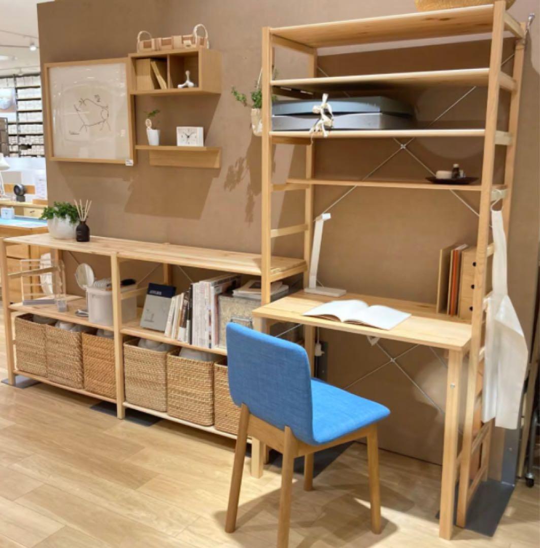 ⭐️美品⭐️２つセット⭐️無印⭐️パイン材ユニットシェルフ・ワードローブ