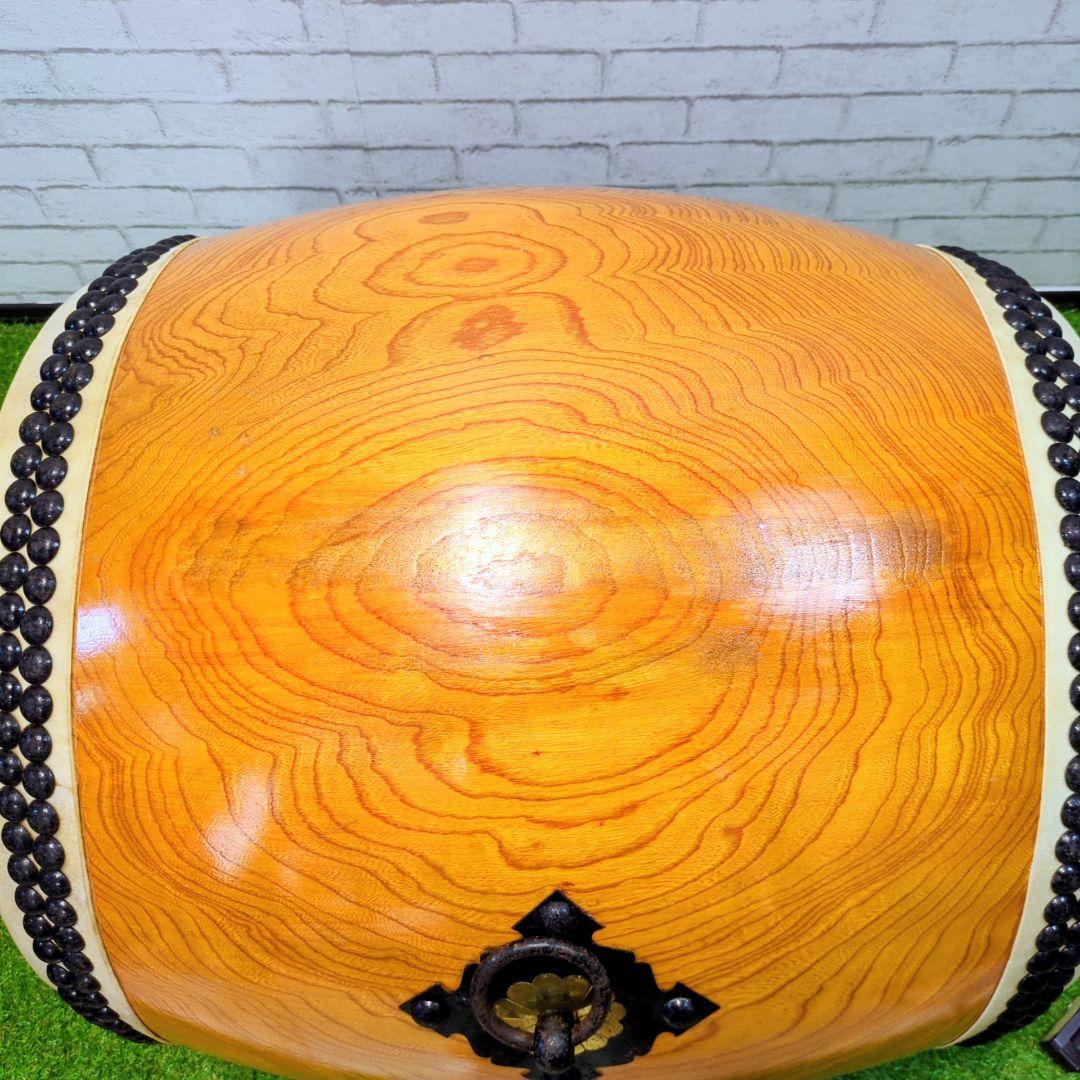 【良品】 和太鼓　長胴太鼓　1尺6寸　高級太鼓