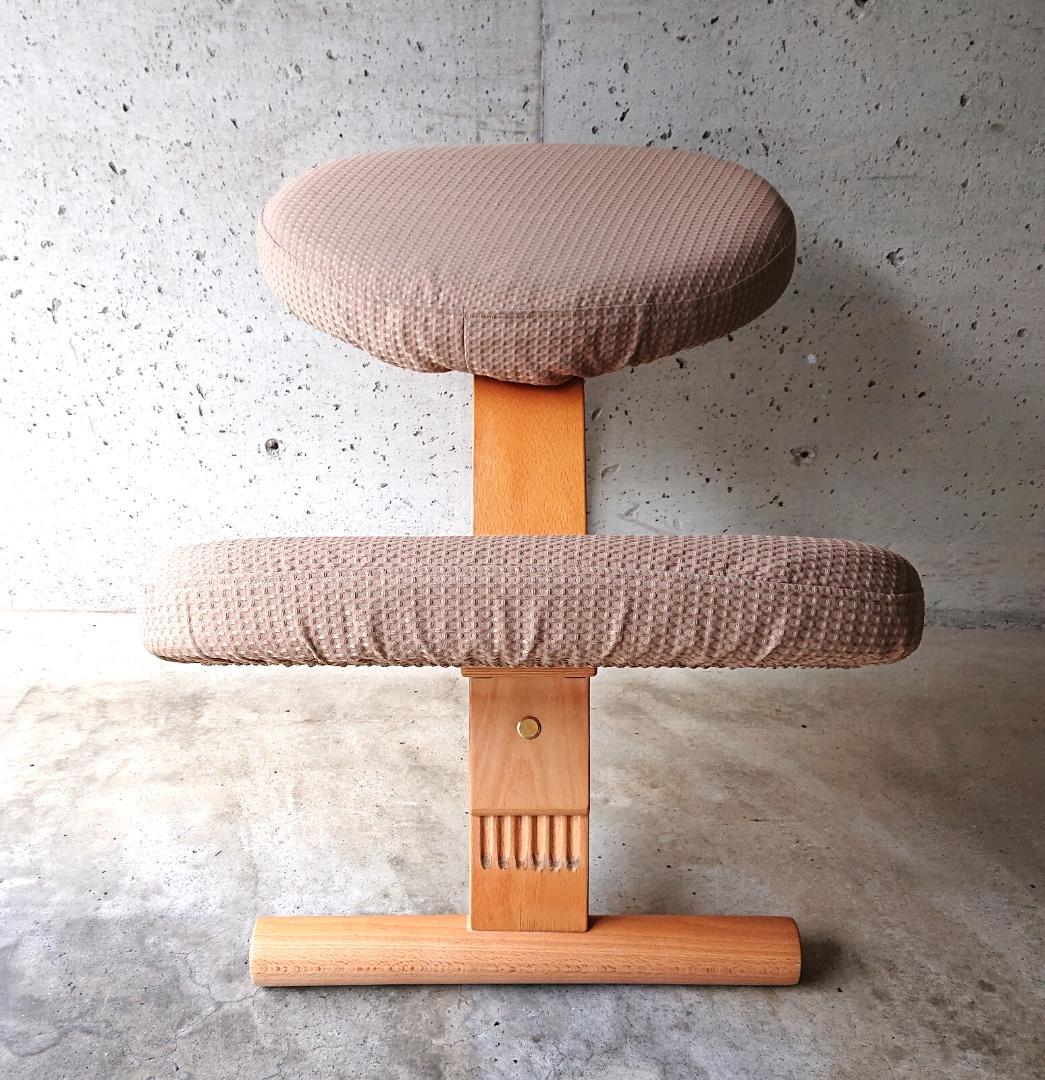 【良品】サカモトハウス バランスチェアイージー　ライトグリーン　カバー付き