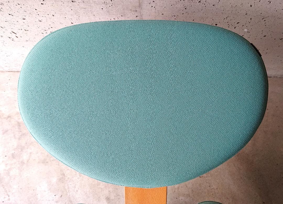 【良品】サカモトハウス バランスチェアイージー　ライトグリーン　カバー付き