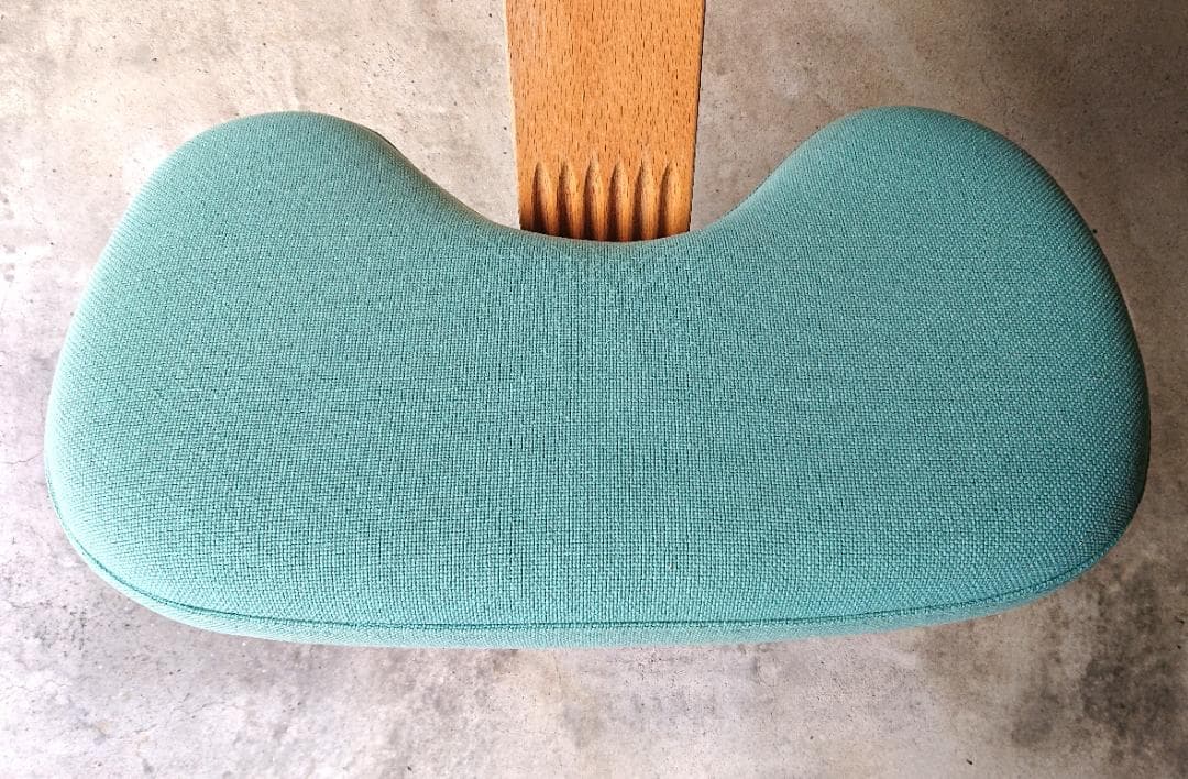 【良品】サカモトハウス バランスチェアイージー　ライトグリーン　カバー付き