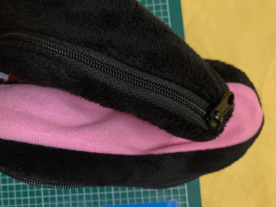 新品‼️タグ付き‼️✳️汎用うさぎ デュアルペンポーチ ✳️ブラック筆箱文具小物入れ‼️黒
