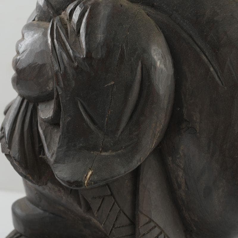 木彫　大黒天像　置物　縁起物　在銘　N　8646A