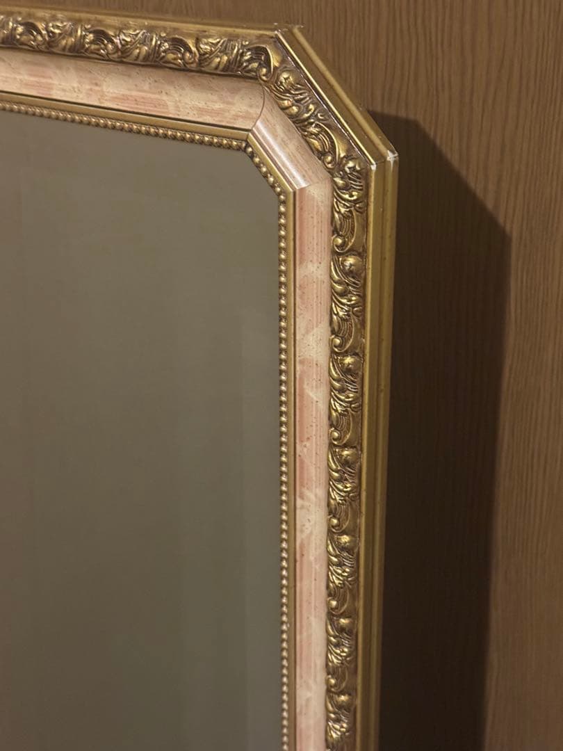 イタリア製　ウォールミラー　スタンドミラー　姿見　鏡　アンティーク