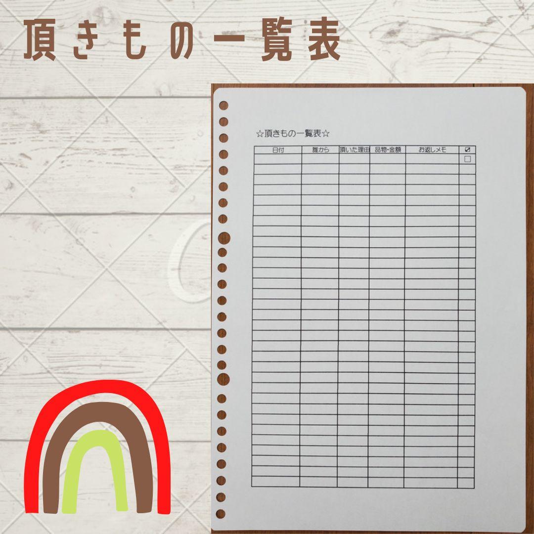 ルーズリーフ家計簿☆★☆おうち管理