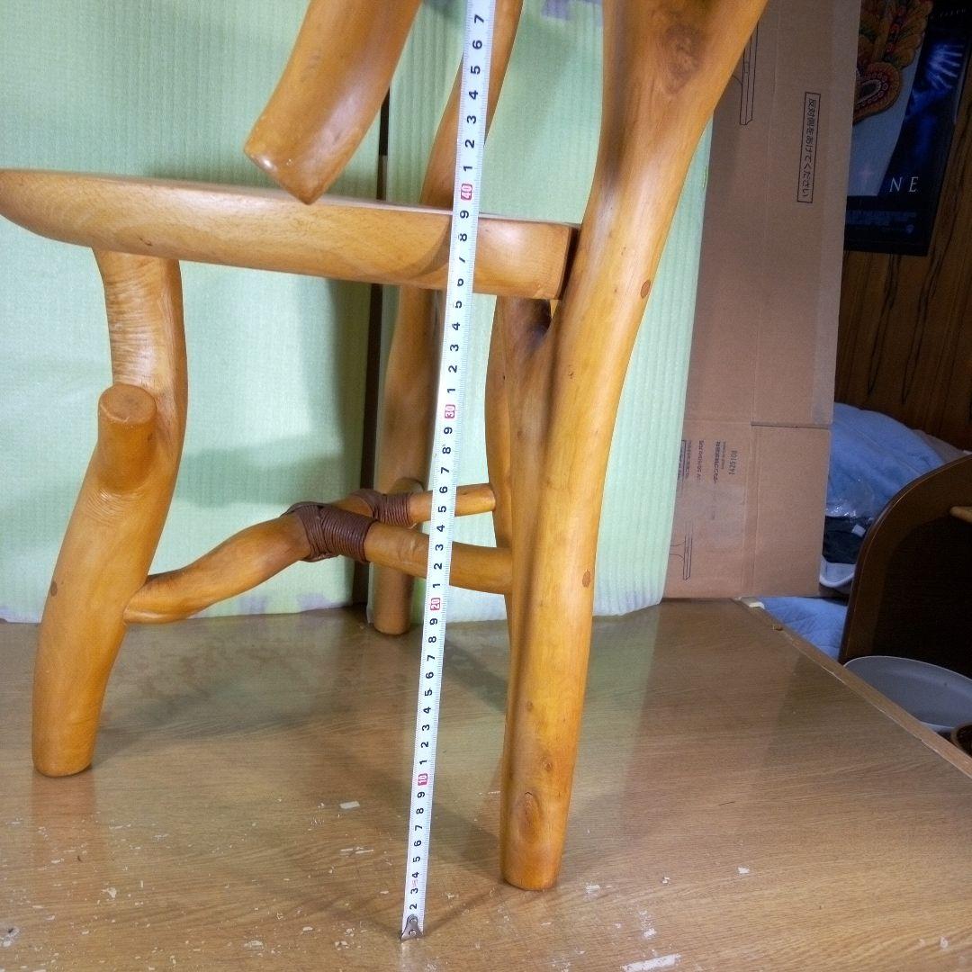 自然木の椅子　芸術作品　家具　ハンドメイド　木の癒し　一点物