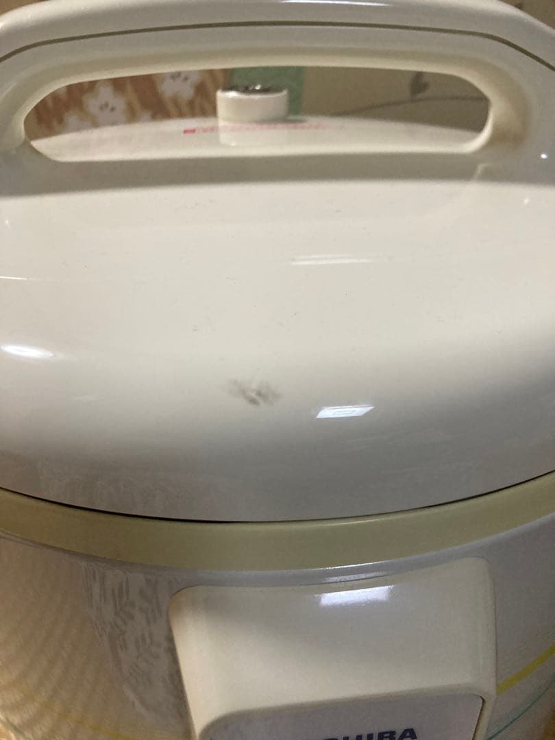 【1回使用】TOSHIBA 炊飯器 RCK20AM(W) ホワイト　昭和レトロ