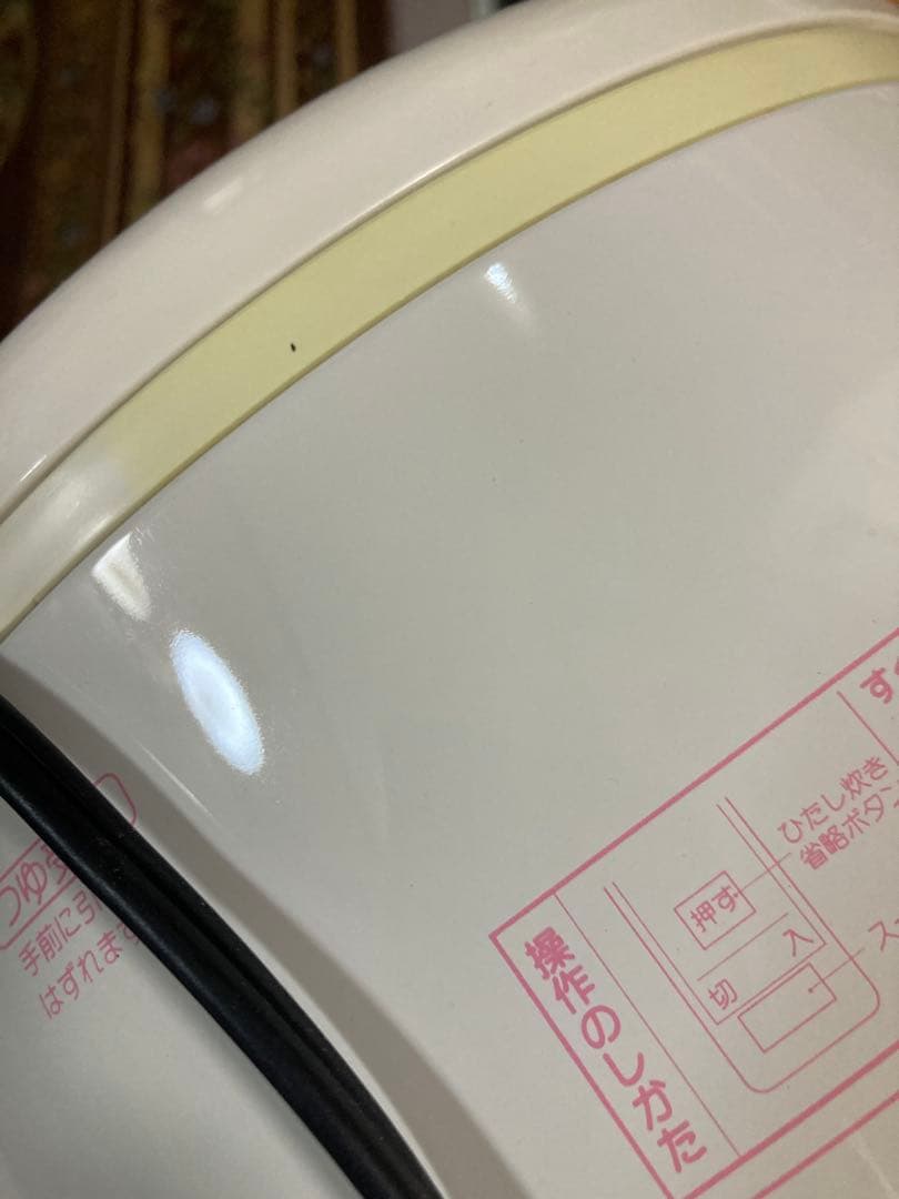 【1回使用】TOSHIBA 炊飯器 RCK20AM(W) ホワイト　昭和レトロ