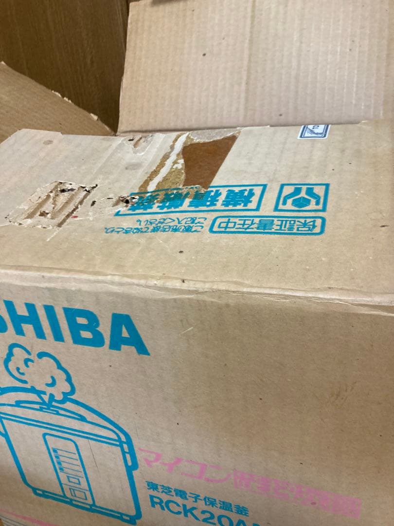【1回使用】TOSHIBA 炊飯器 RCK20AM(W) ホワイト　昭和レトロ