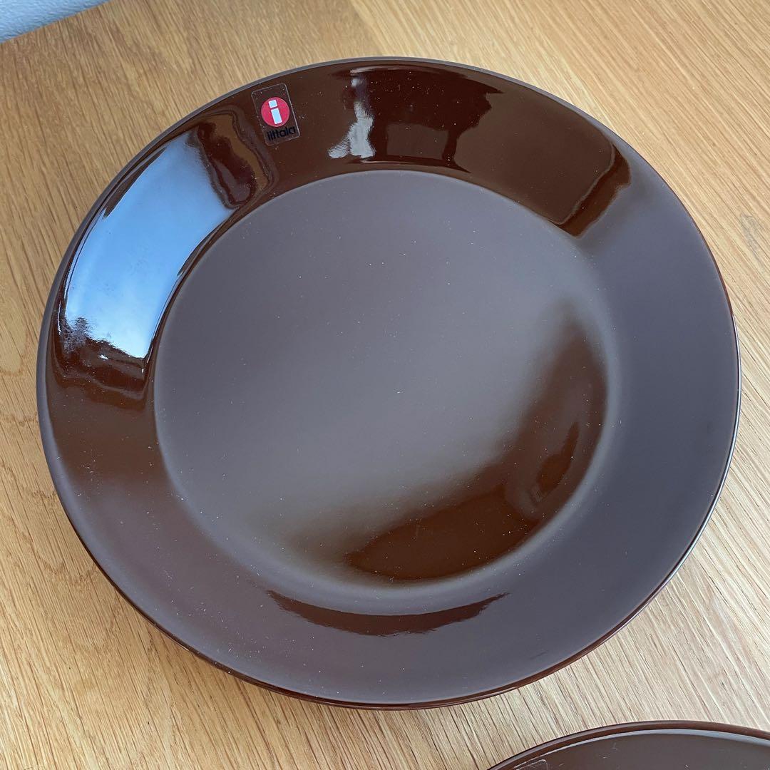 新品 廃盤  ブラウン 2枚セット プレート17cm ティーマ