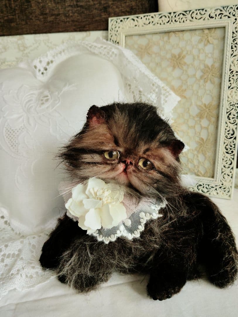 生後３ヶ月♡ペルシャ子猫ちゃん♡アートドール♡ぬいぐるみ♡