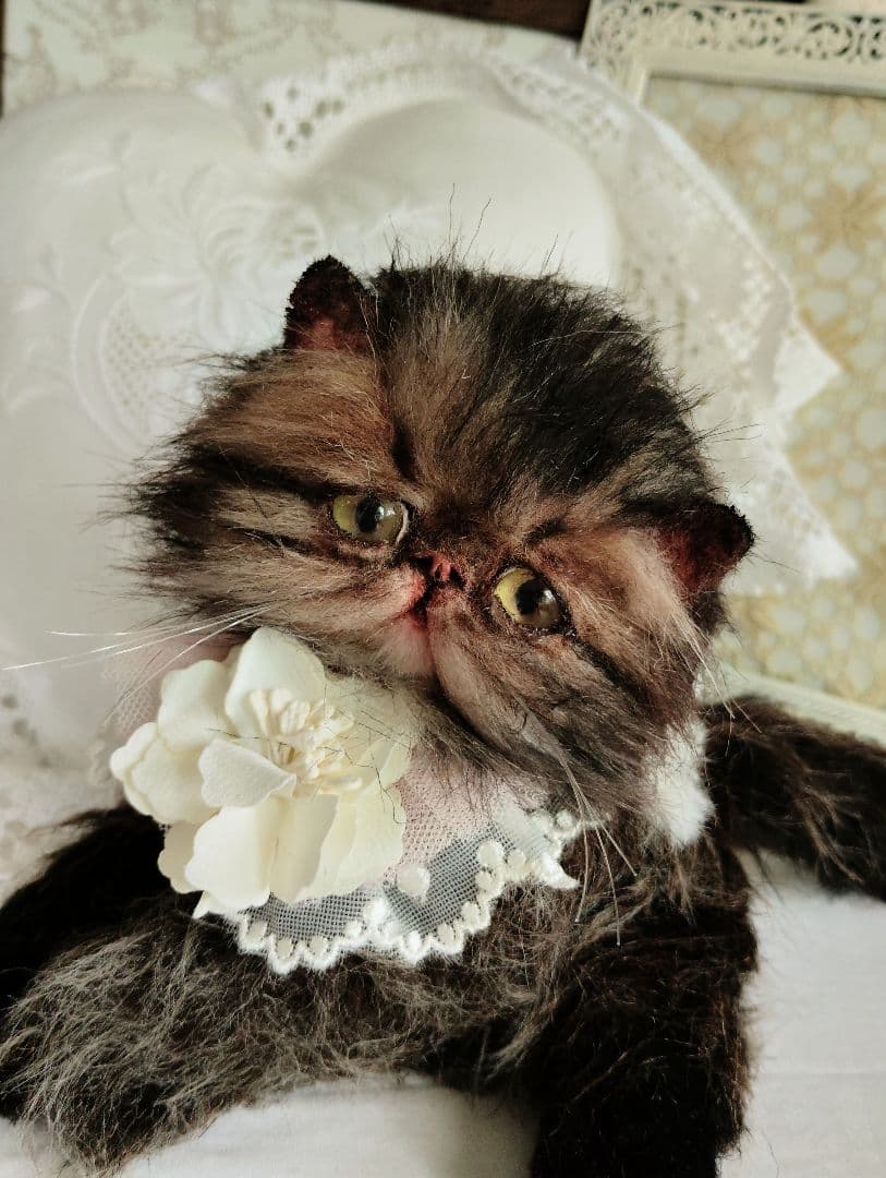生後３ヶ月♡ペルシャ子猫ちゃん♡アートドール♡ぬいぐるみ♡