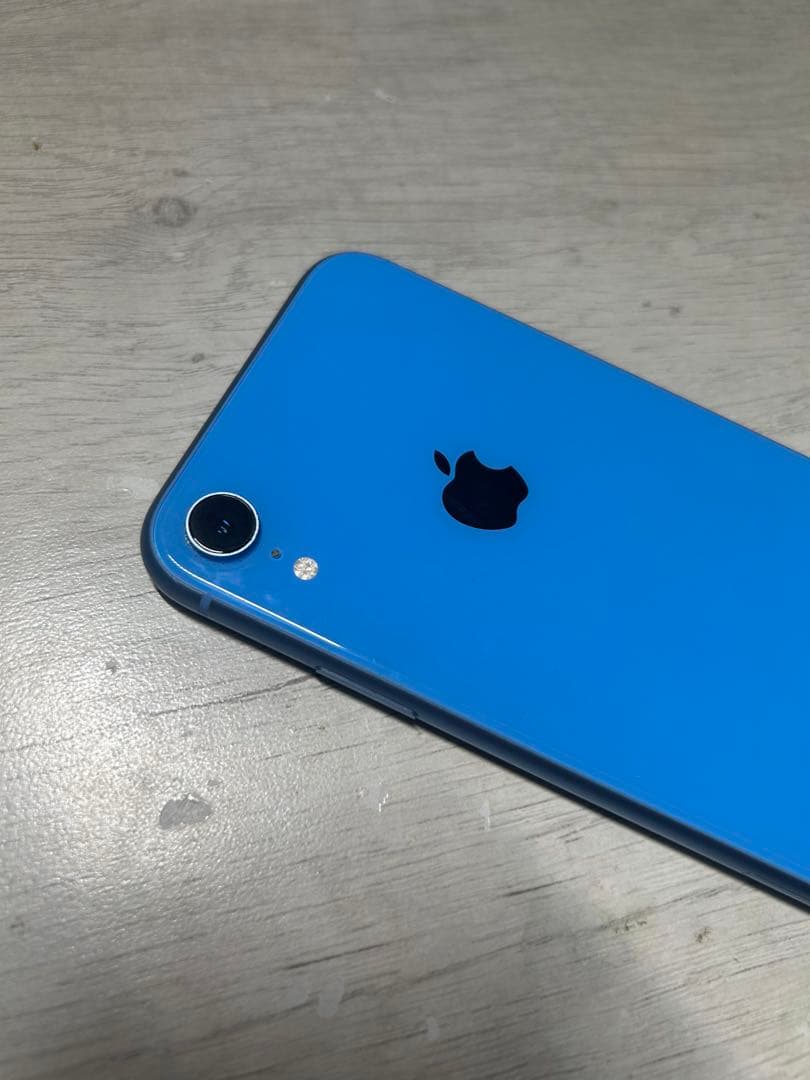 【SIMロックあり au】iPhone XR 青 128GB