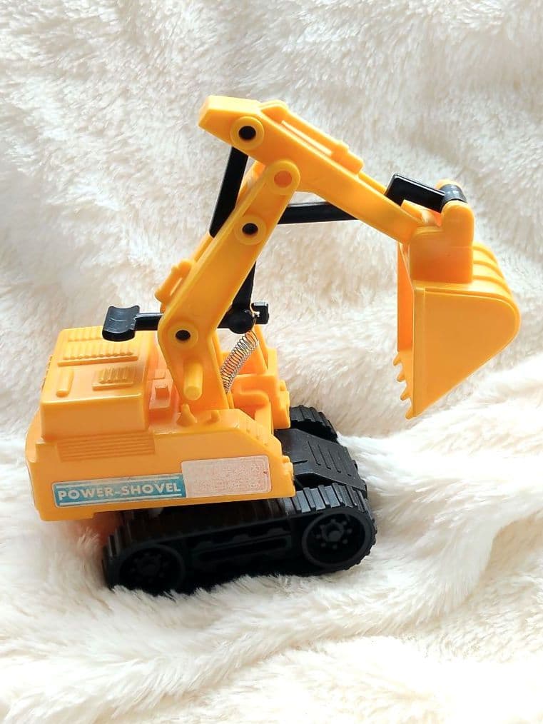 ショベルカー　ミニチュア　レトロ　ミニカー　平成　廃盤　日本製　ヴィンテージ