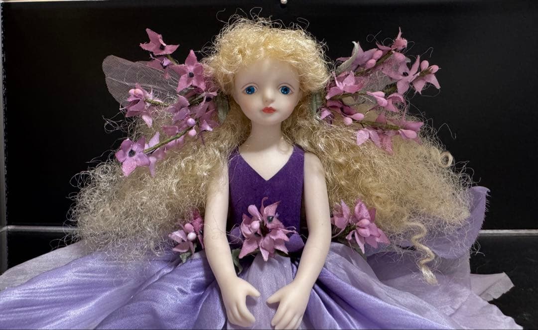 【希少新品⭐️若月まり子さん創作 お花の妖精人形♪ 】ビスクドール