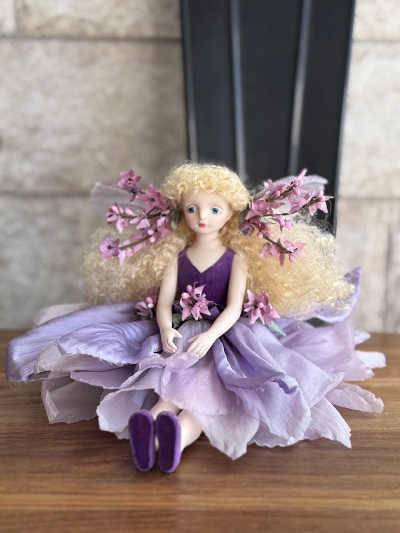 【希少新品⭐️若月まり子さん創作 お花の妖精人形♪ 】ビスクドール