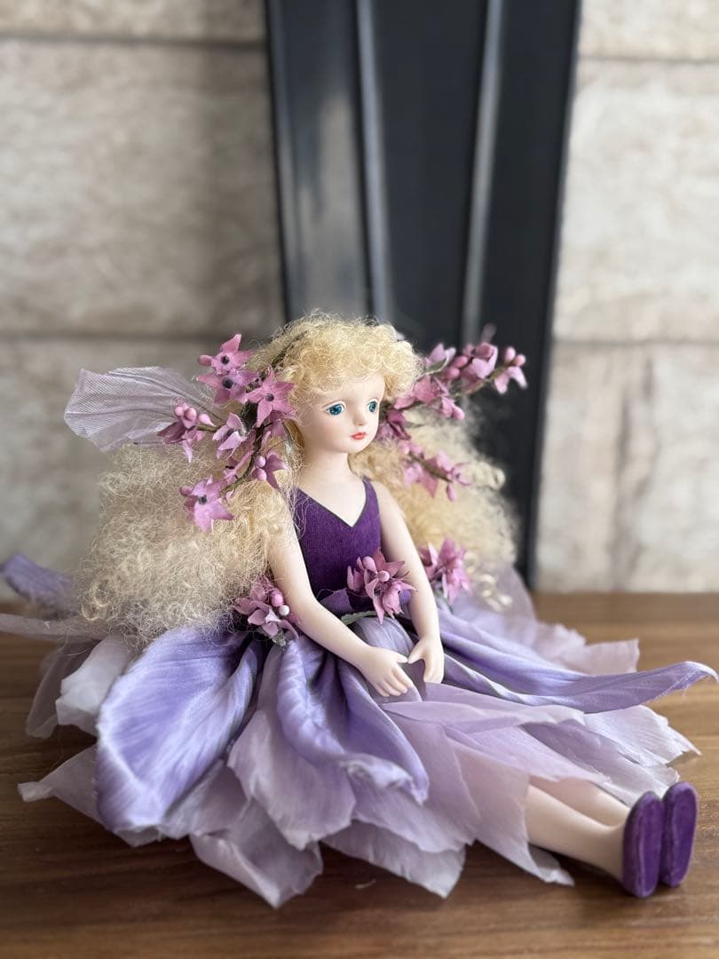 【希少新品⭐️若月まり子さん創作 お花の妖精人形♪ 】ビスクドール