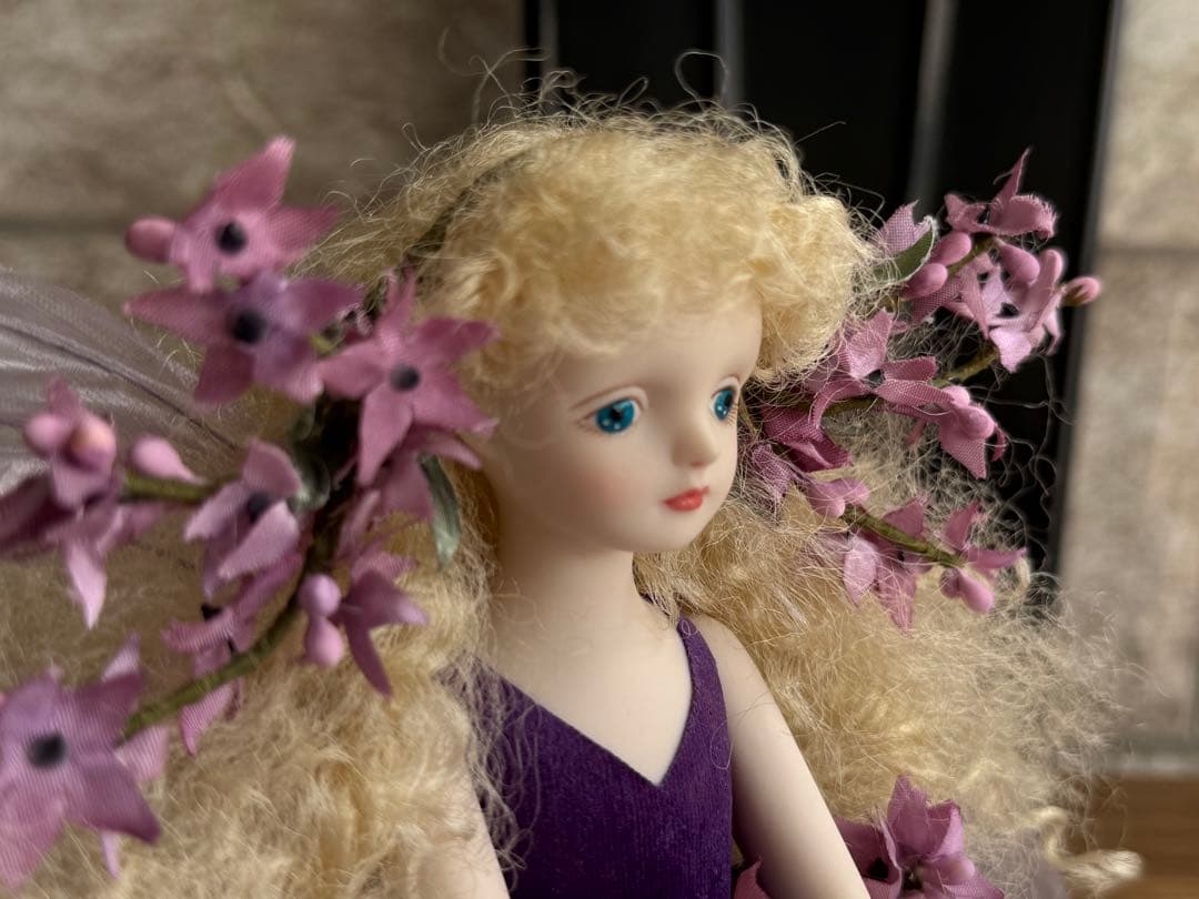 【希少新品⭐️若月まり子さん創作 お花の妖精人形♪ 】ビスクドール