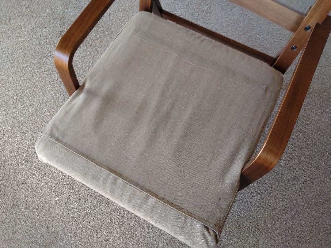 【訳あり美品】MUJI無印 ダイニングソファチェアウォールナット材/リビングでも