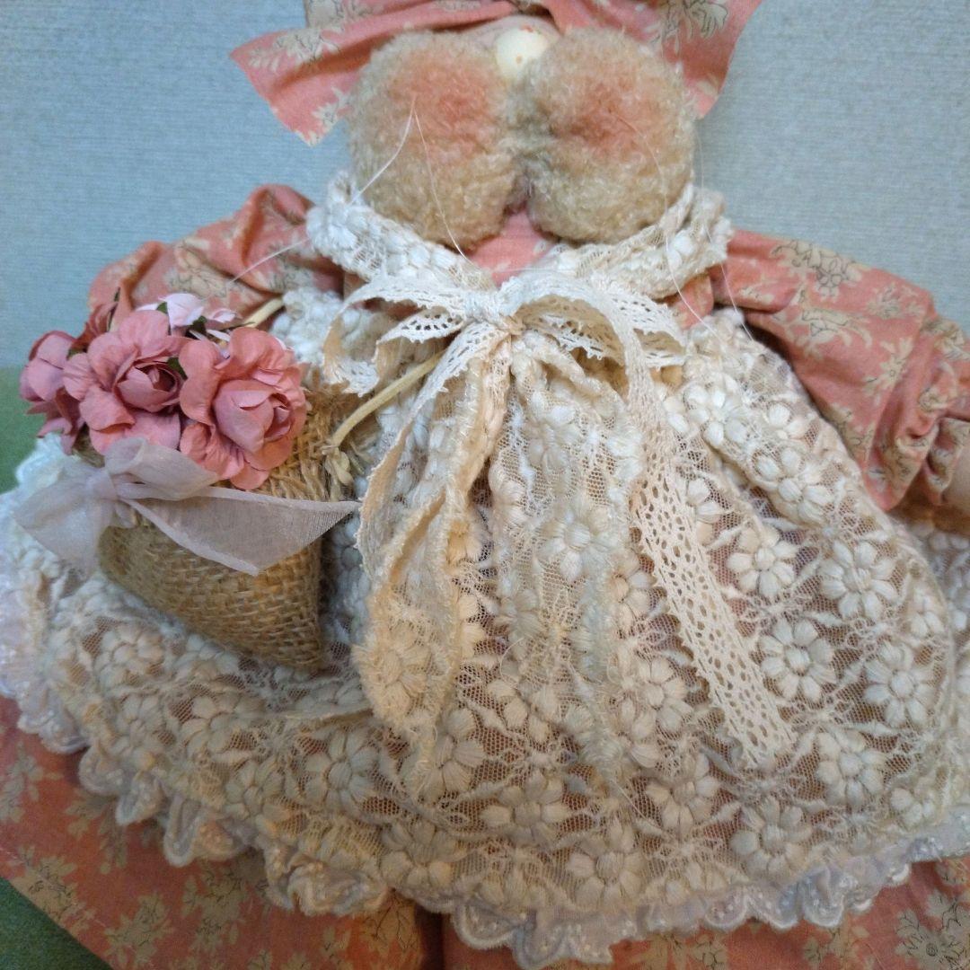 カントリードールバニーちゃん(ブルー花籠)