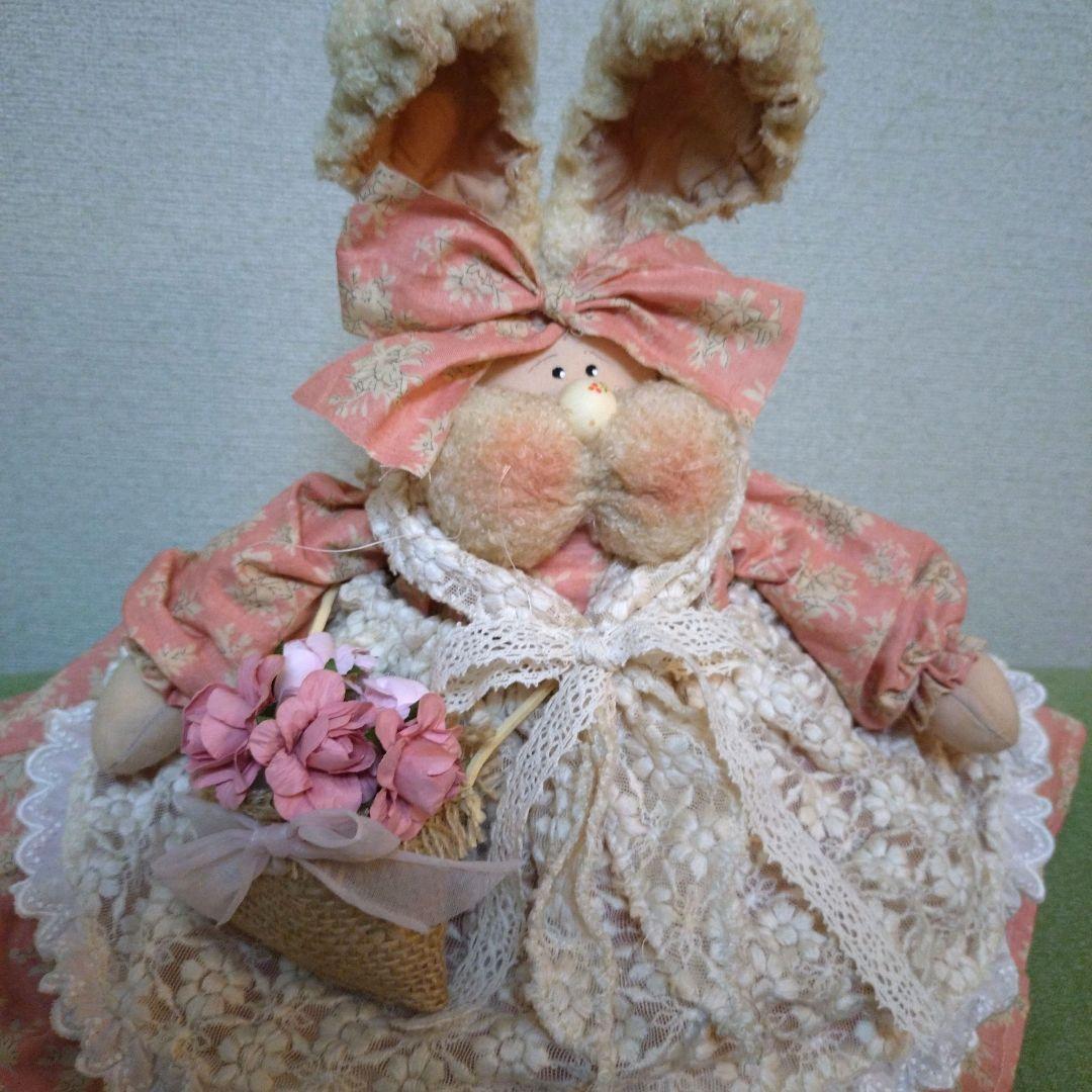 カントリードールバニーちゃん(ブルー花籠)