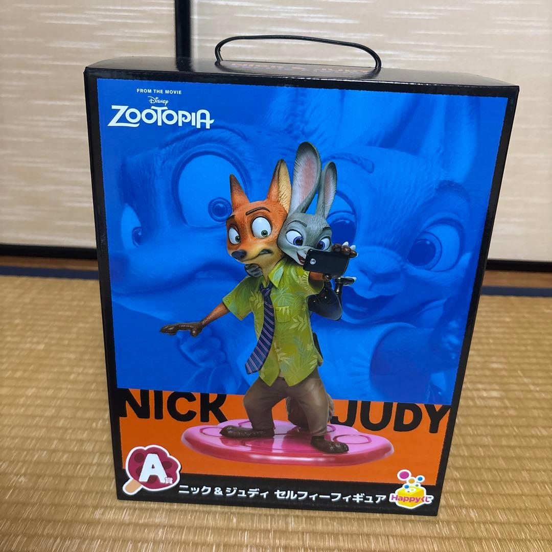 Happyくじ『ズートピア』A賞ニック&ジュディ　セルフィーフィギュア　セット