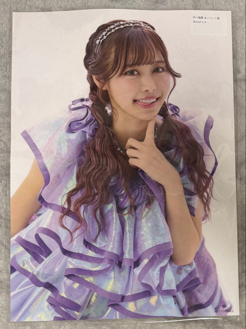 FRUITS ZIPPER 仲川瑠夏 A3ポスター ふるっぱー オン特