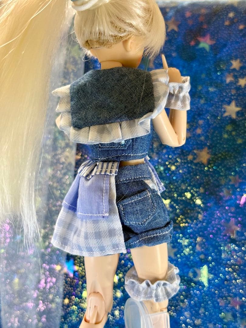 ドール服　アイドルショートパンツ衣装　ピュアニーモS／オビツ22対応サイズ