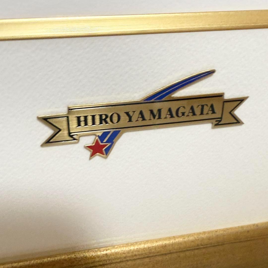 ヒロヤマガタ　シルクスクリーン　ディアインナラ　直筆サイン入り 額縁入り