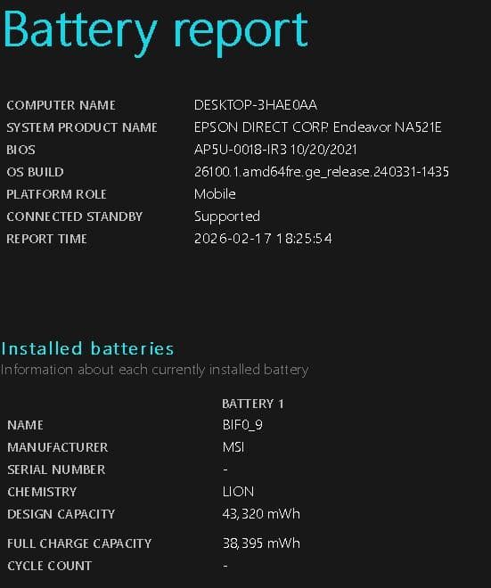 【ジャンク】Epson NA521E/i5-1135G7/NVMe 256GB