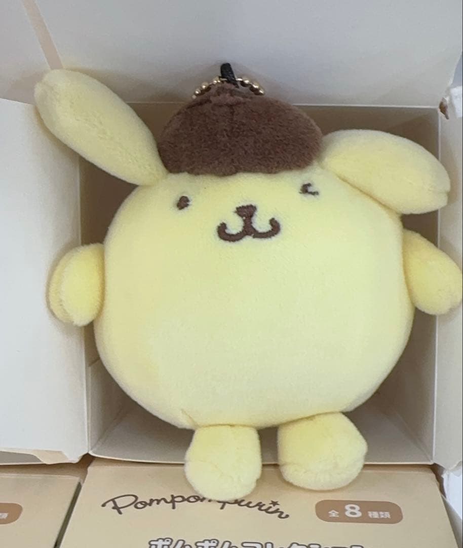 ポムポムプリン マスコット　ポムポムコレクション　むにゅぐるみ