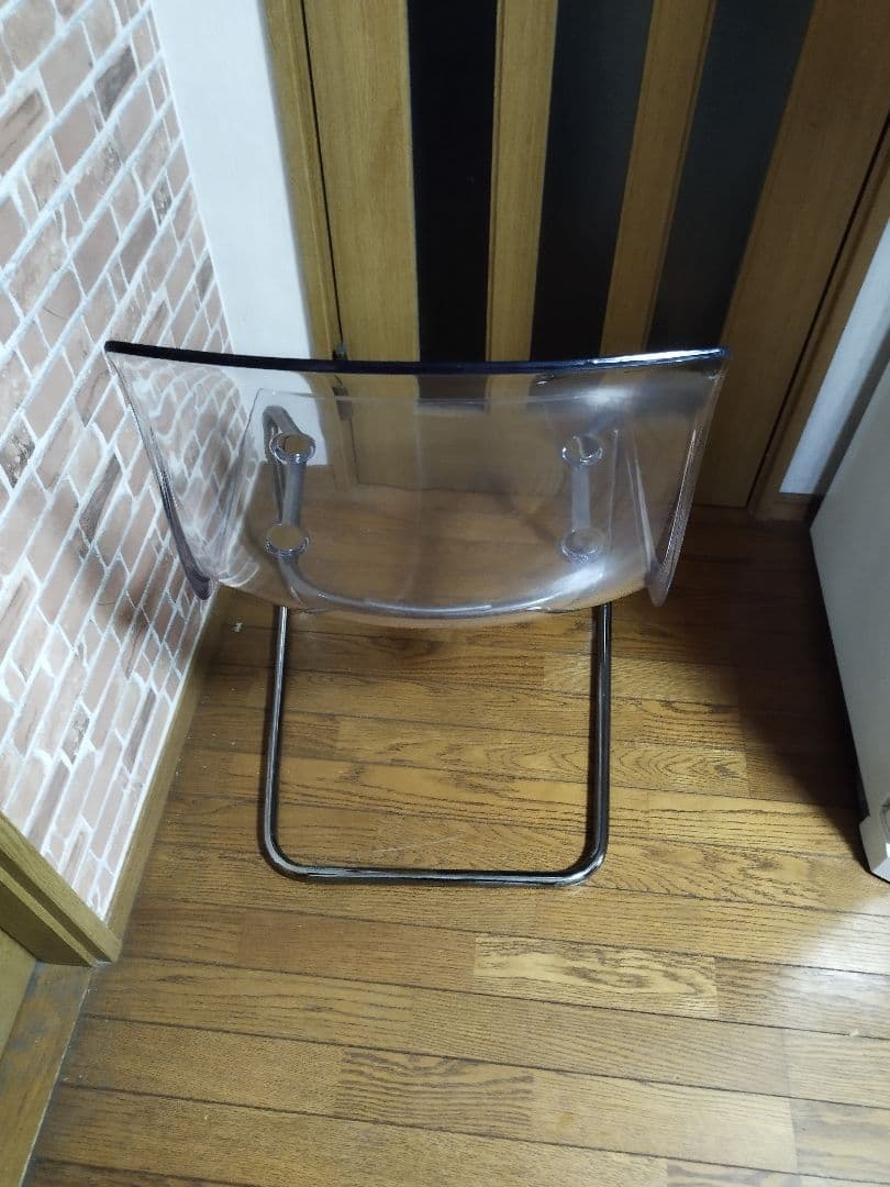 IKEA　TOBIAS トービアスチェア, 透明/クロムメッキ